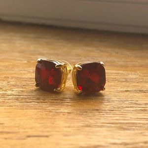 ***SOLD*** Kate Spade Deep Garnet Studs